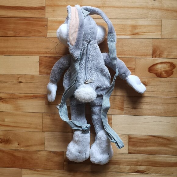Vintage 90s Looney Tunes Bugs Bunny Backpack 23 inch - Picture 2 of 2